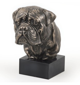 Bullmastiff głowa na kamieniu Art-Dog